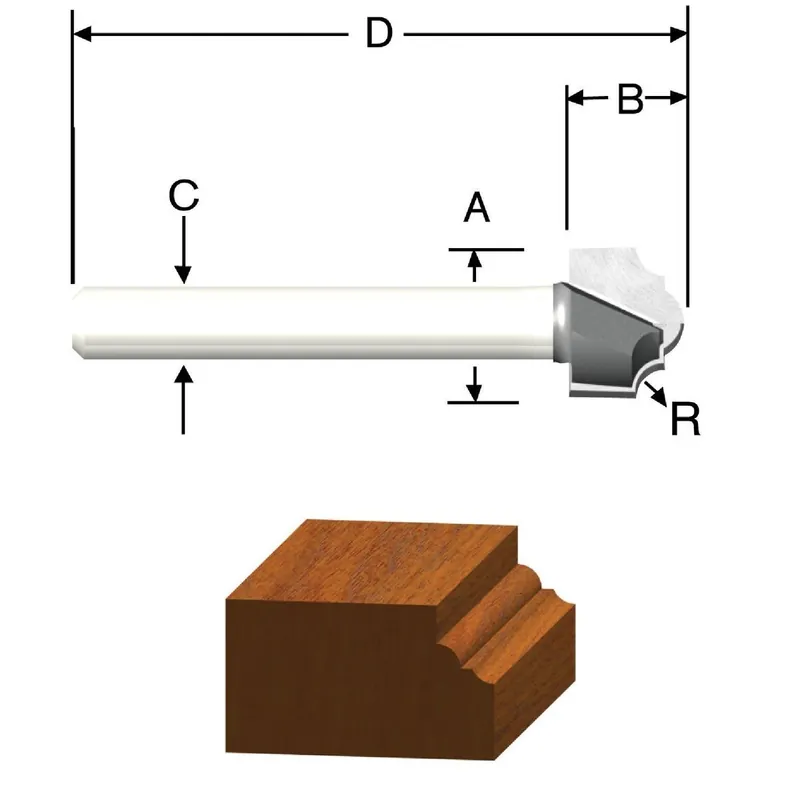 Vermont American 23126 Carbide Tip 3/32 In. Classical Bit
