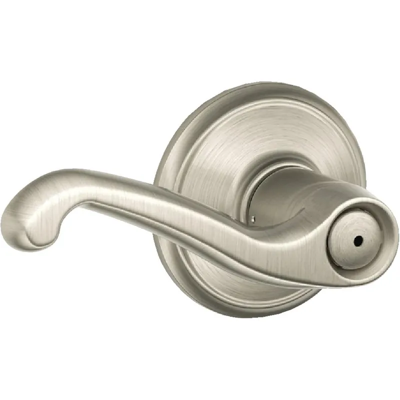 Schlage F40VFLA619 Satin Nickel Flair Privacy Door Lever