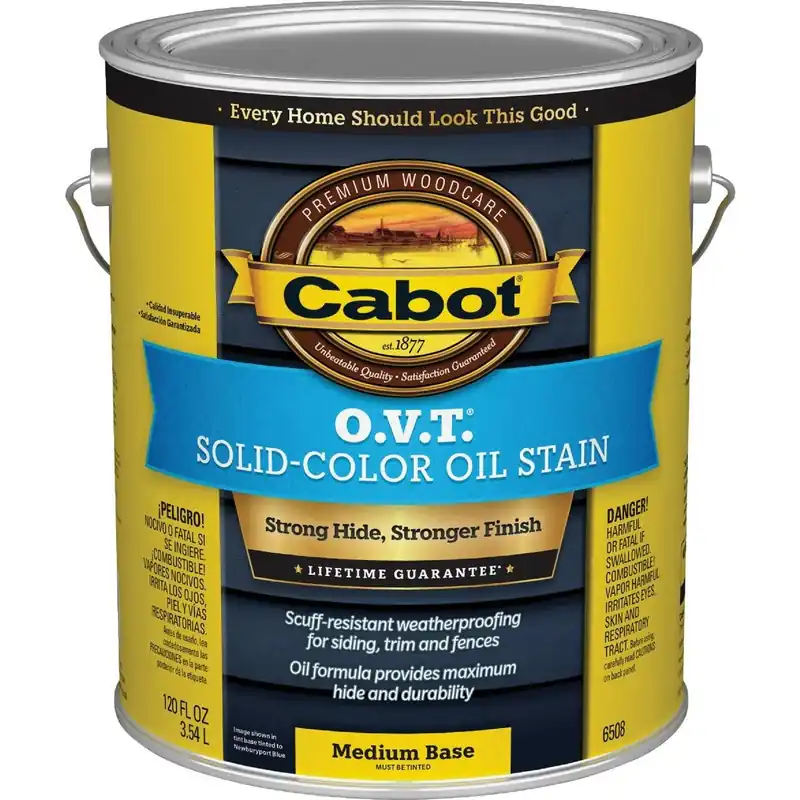 Cabot 140.0006508.007 O.V.T. Solid Color Oil Exterior Stain Medium Base 1 Gal.