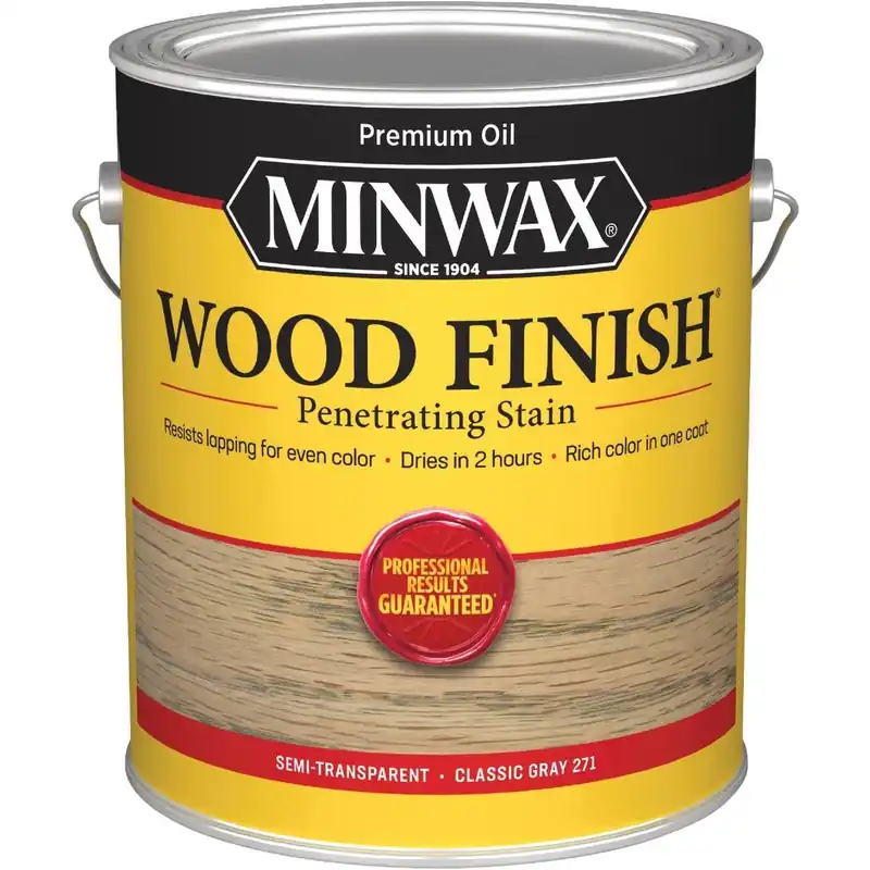 Minwax 710480000 Wood Finish Penetrating Stain Classic Gray 1 Gal.