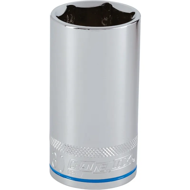 Channellock 351381 1/2 In. Drive 30 mm 6-Point Deep Metric Socket