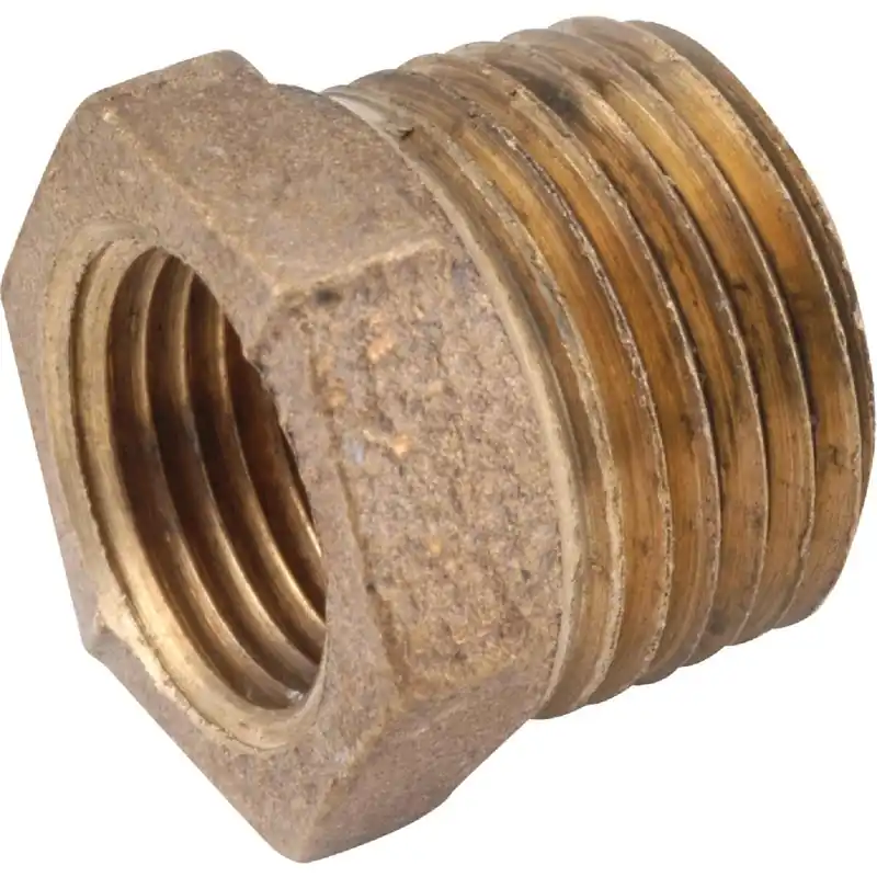 Anderson Metals 738110-2016 1-1/4 In. MPT x 1 In. FPT Red Brass Hex Reducing Bushing