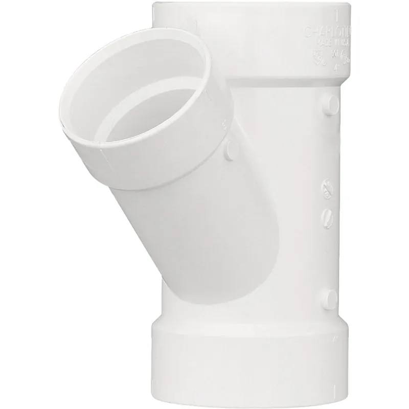 Charlotte Pipe PVC006011600HA 4 In. x 1-1/2 In. Schedule 40 DWV Reducing PVC Wye