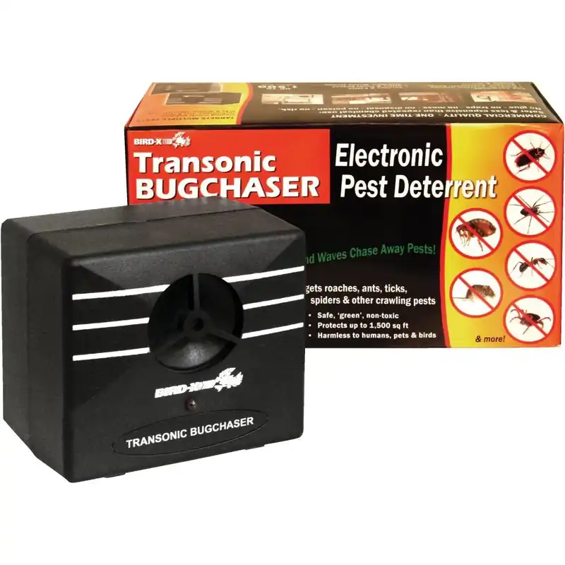 Bird X TX-BUG Transonic BugChaser Ultrasonic 1500 Sq. Ft. Coverage 110V Electronic Pest Repellent