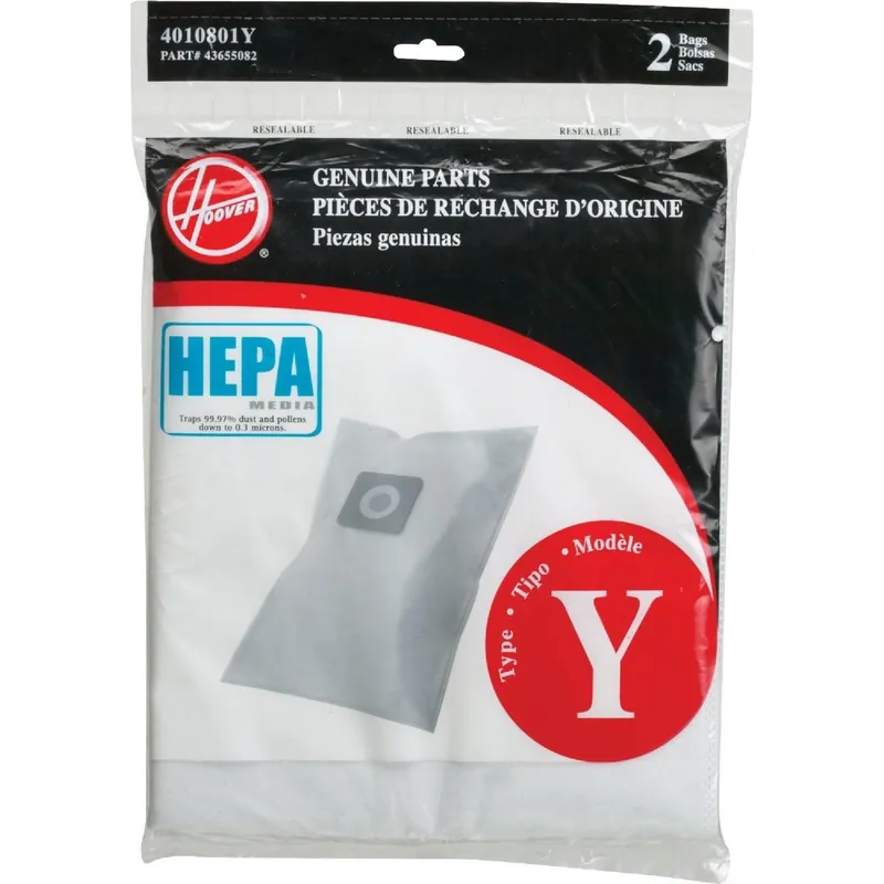 Hoover AH10040 Type Y HEPA Vacuum Bag (2-Pack)