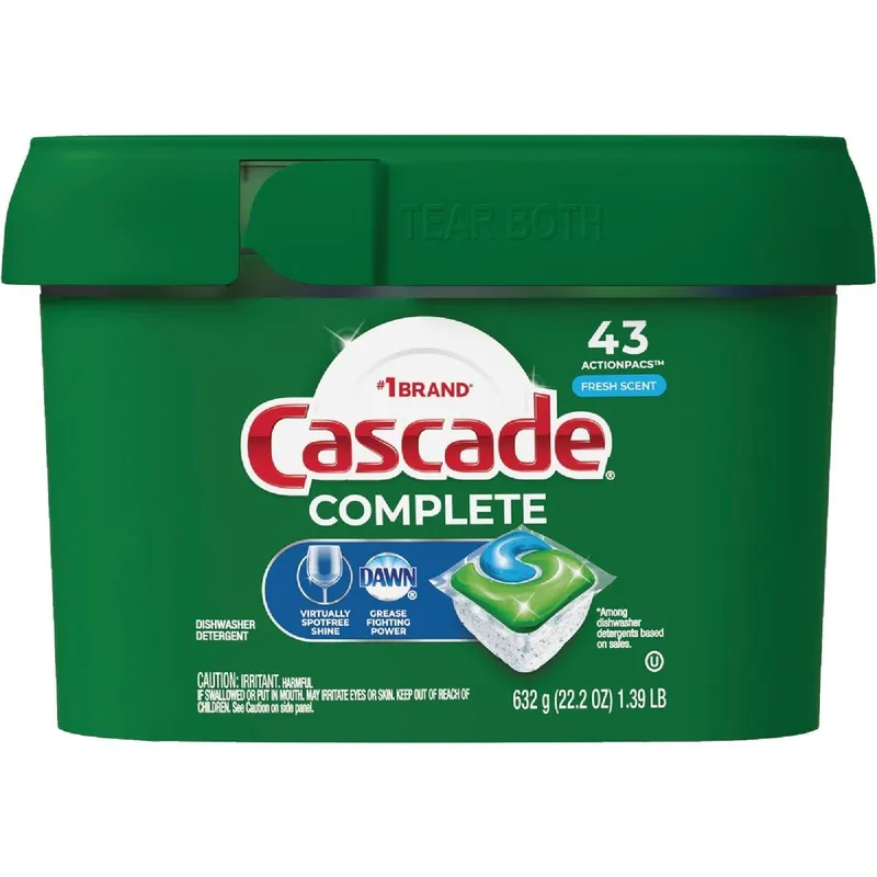 Cascade 98208 Complete Fresh Dishwasher Detergent Tabs 43 Count
