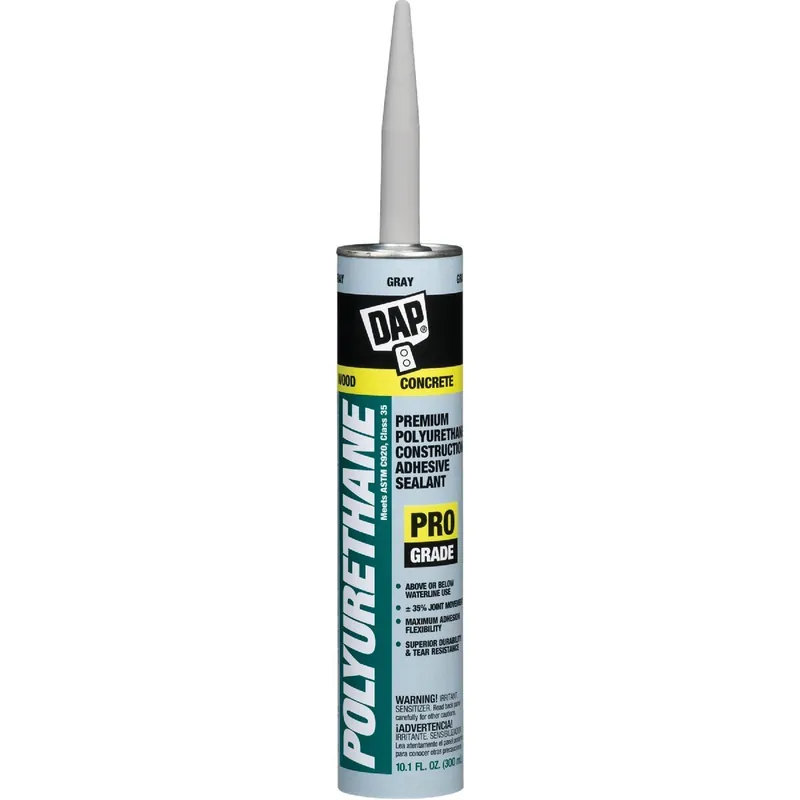 DAP 18814 Premium Polyurethane Construction Adhesive Sealant 10.1 Oz.