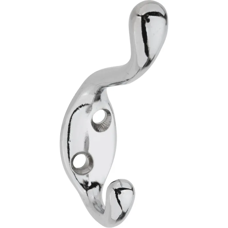 National N273516 Heavy-Duty Chrome Coat & Hat Wardrobe Hook