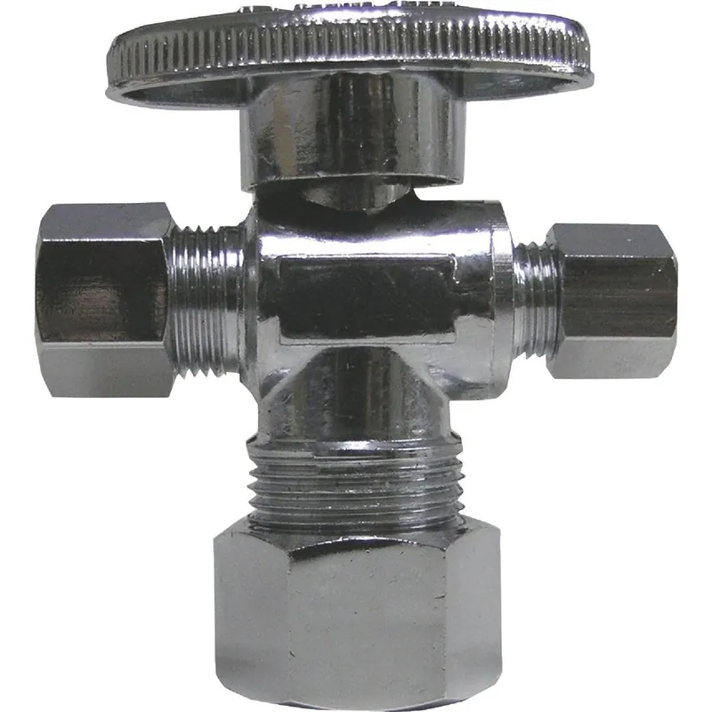 ProLine 194-322HC Brass Cross Valve 5/8 In. OD x 3/8 In. OD x 3/8 In. OD