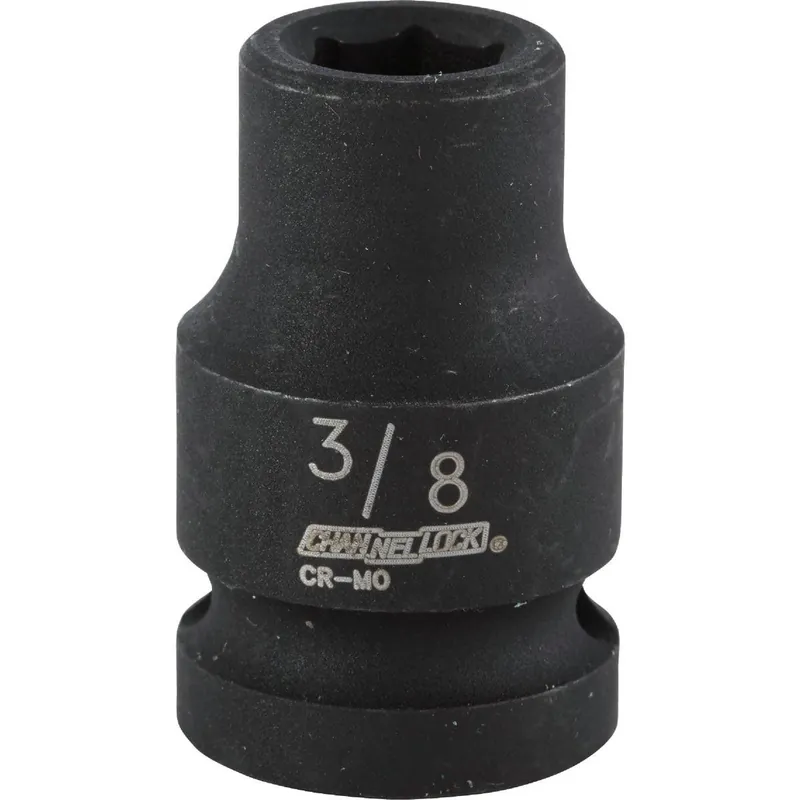 Channellock 302879 1/2 In. Drive 3/8 In. 6-Point Shallow Standard Impact Socket