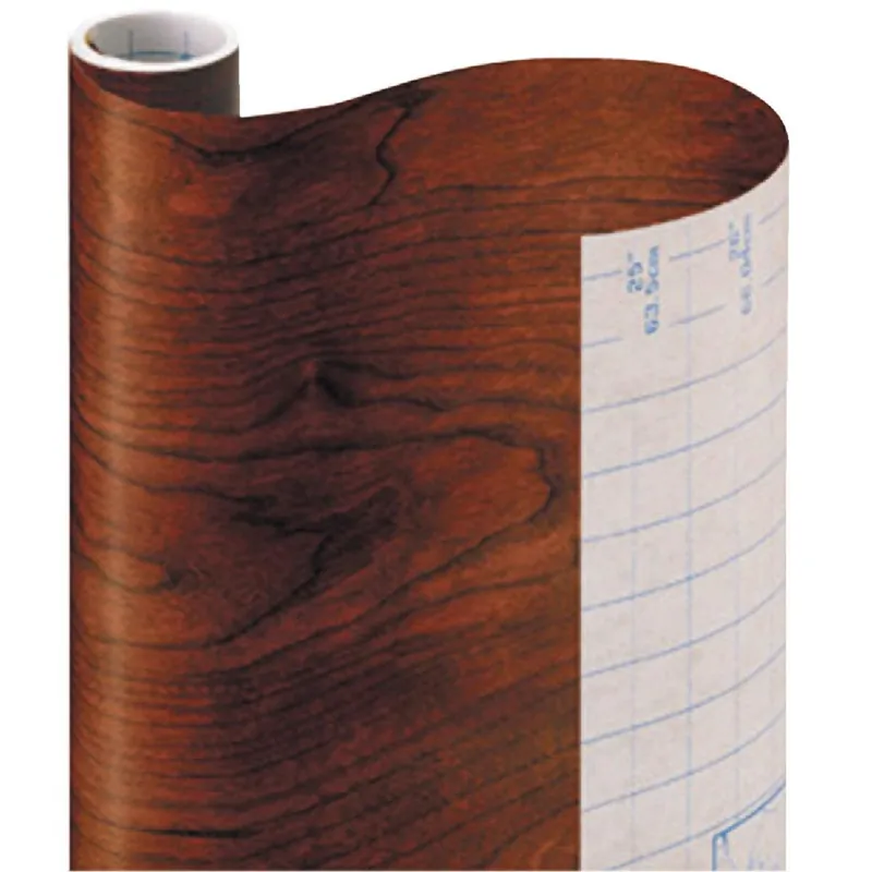 Con-Tact 09F-C9813-01 Creative Covering 18 In. x 9 Ft. Cherry Woodgrain Self-Adhesive Shelf Liner