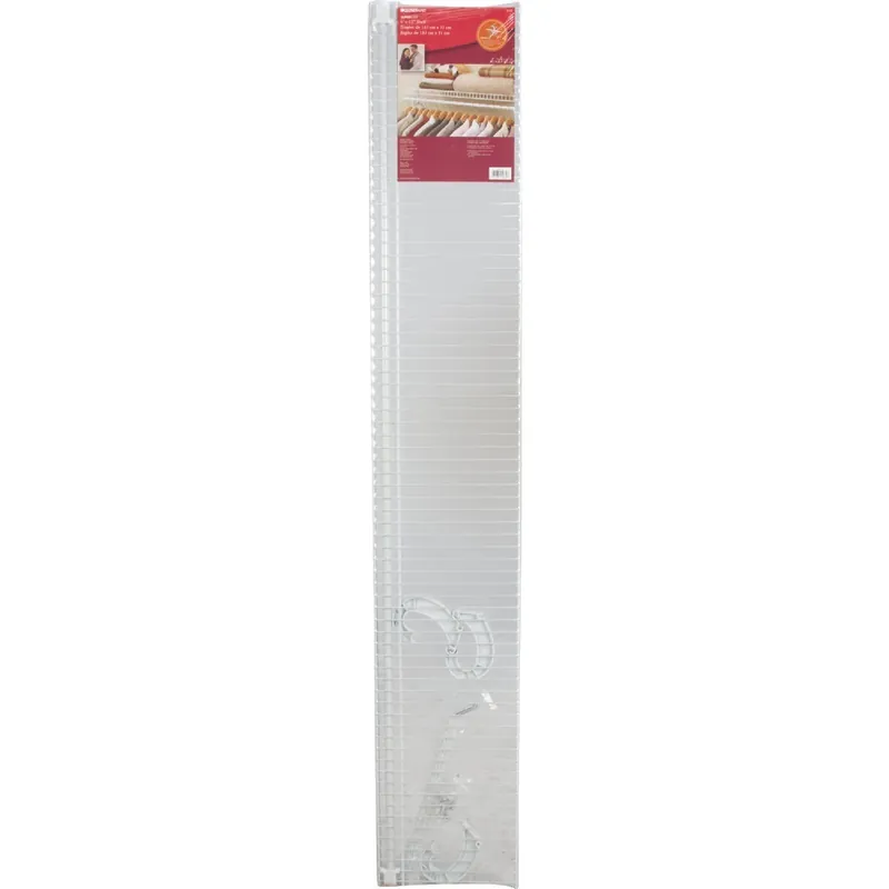 Closetmaid 563200 SuperSlide 6 Ft. W. x 12 In. D. Ventilated Shelf Kit with Bar