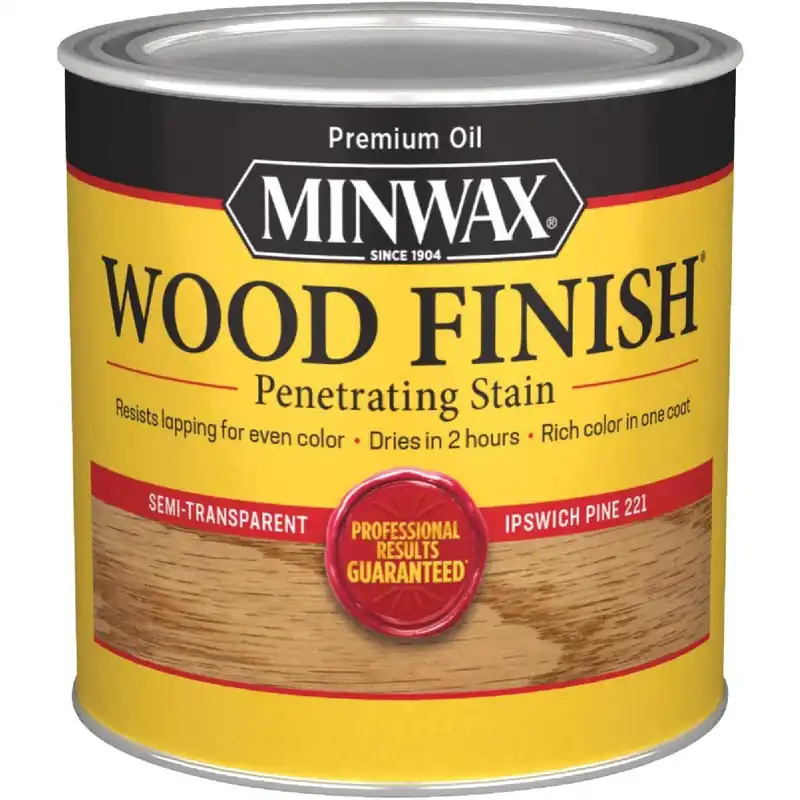 Minwax 222104444 Wood Finish Penetrating Stain Ipswich Pine 1/2 Pt.
