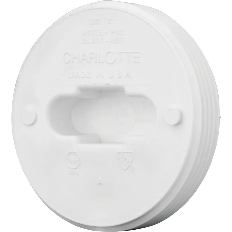 Charlotte Pipe PVC001100800HA Toe-Saver PVC Floor Plug Power 3 In. Replacement MPN