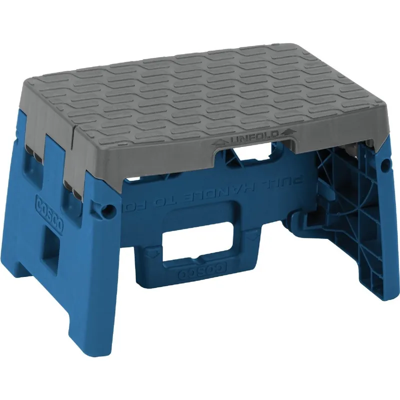 COSCO 11-903BGR4 1-Step Blue Folding Step Stool