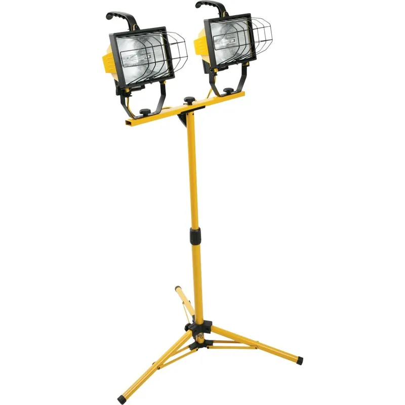 Southwire L13SW Power Light 16000 Lm Halogen Twin Head Telescoping Work Light