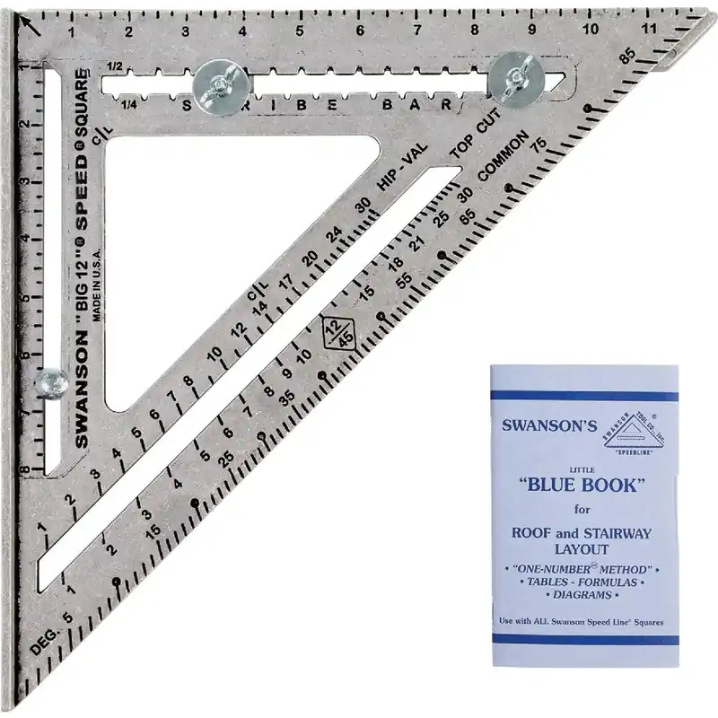 Swanson S0107 Big 12 Speed 12 In. Aluminum Rafter Square