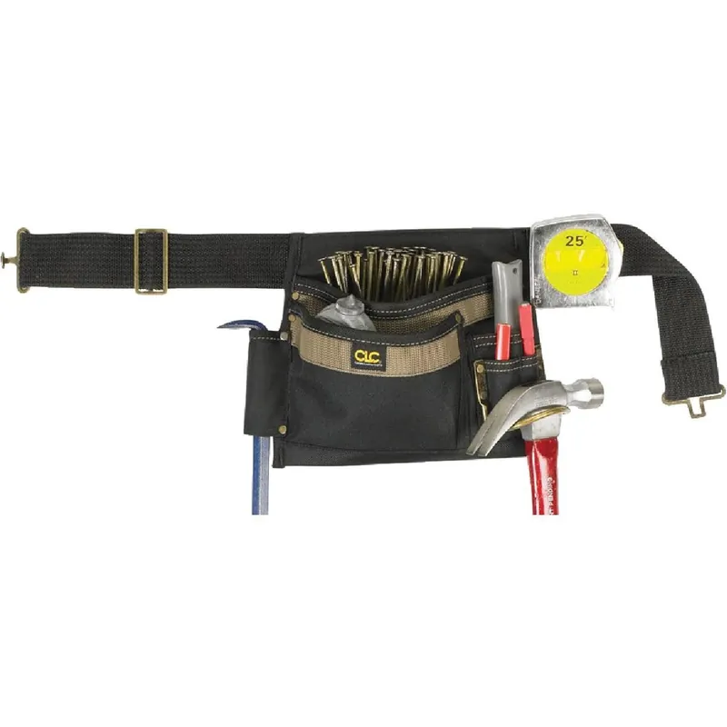CLC 1245 CLC1245 5-Pocket Polyester & Ballistic Nylon Single Side Carpenter Apron