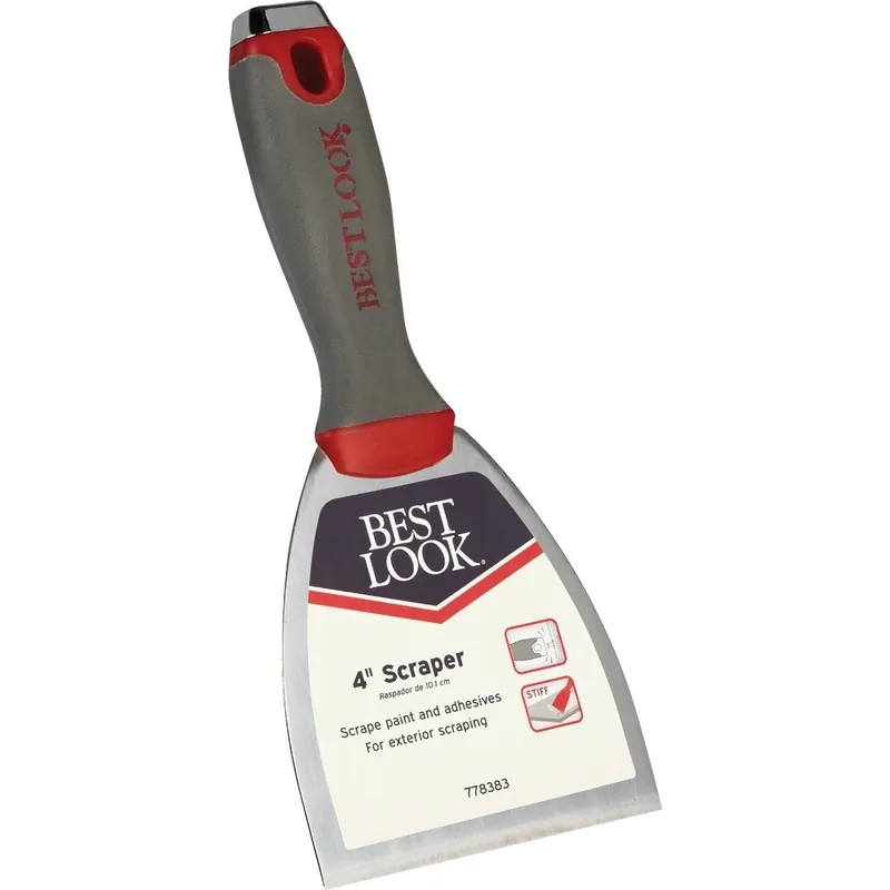 Best Look 778383 4 In. Stiff Ergo Scraper