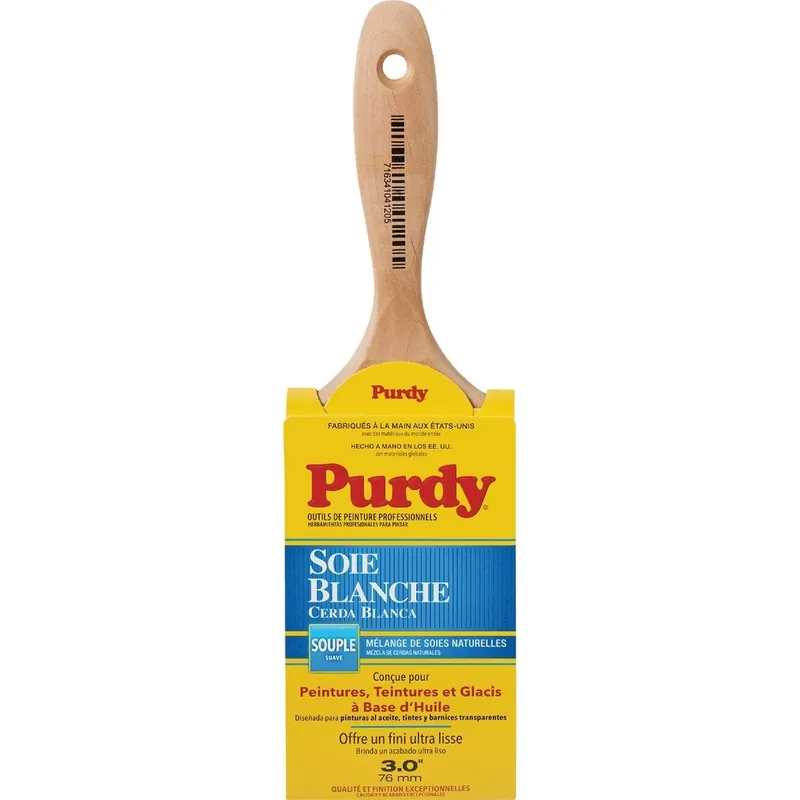 Purdy 145380430 White Bristle Sprig 3 In. Flat Wall Paint Brush