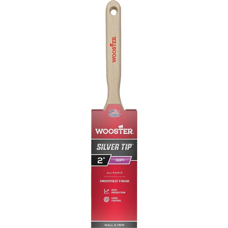 Wooster Brush 5220-2 Wooster SILVER TIP 2 In. Chisel Trim Flat Sash Paint Brush
