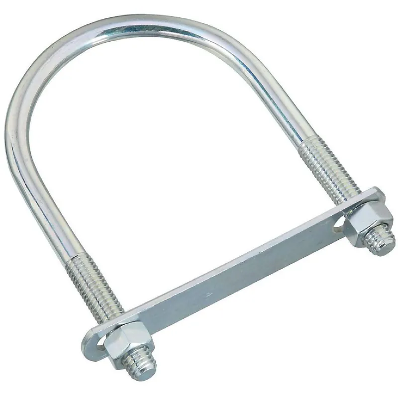 National N347-823 1/2 In. x 4 In. x 6-1/2 In. Zinc Round U Bolt