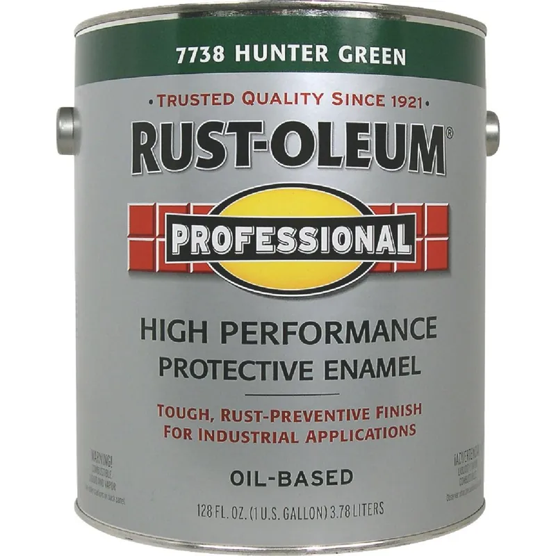 Rust-Oleum K7738402 Professional Oil-Based Gloss VOC Formula Rust Control Enamel Hunter Green 1 Gal.