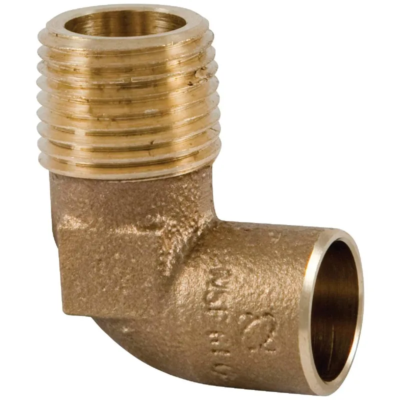 NIBCO BF0190LC 1/2 In. CxM 90 Deg. Copper Elbow (1/4 Bend)