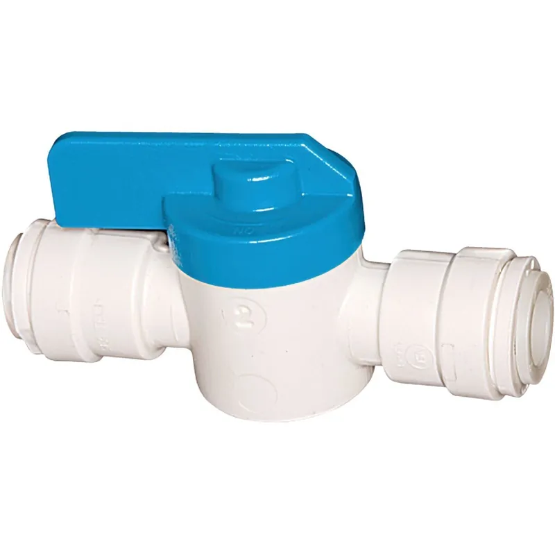 Watts PL-3011 Plastic Push Valve 1/4 In. OD X 1/4 In. QC