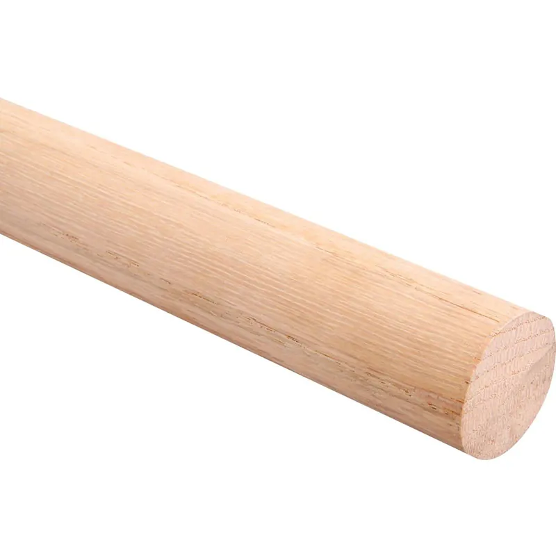 Knape & Vogt 0015-6OK John Sterling Closet-Pro 6 Ft. x 1-5/16 In. Red Oak Closet Rod, Unfinished