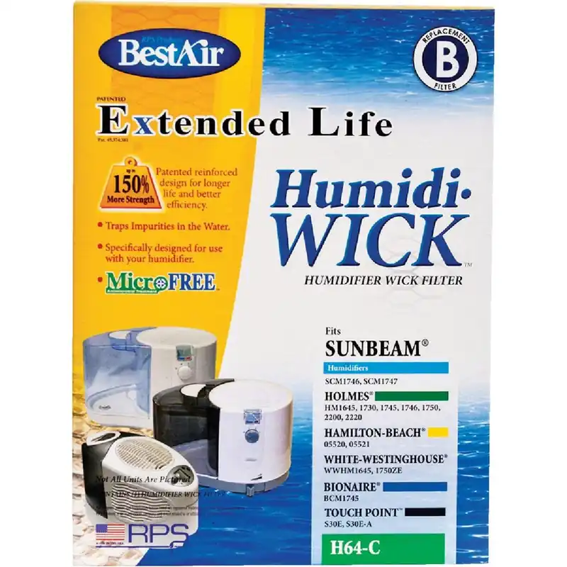 BestAir H64-PDQ-4 Extended Life Humidi-Wick H64 Humidifier Wick Filter