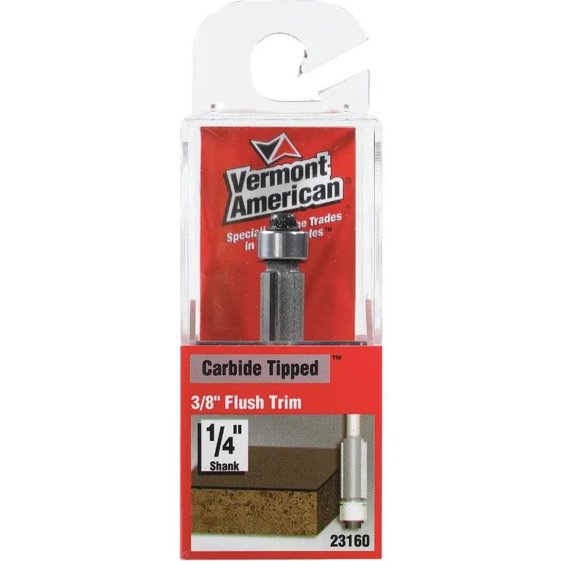 Vermont American 23160 Carbide Tip 3/8 In. x 9/16 In. Flush Trim Bit