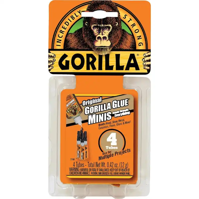 Gorilla Glue 5000503 Original All-Purpose Glue Minis 0.42 Oz (4-Pack) Replacement MPN