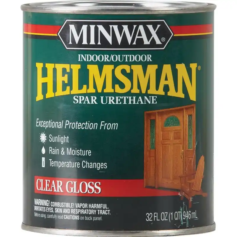 Minwax 63200444 Helmsman Gloss Clear Spar Urethane 1 Qt.