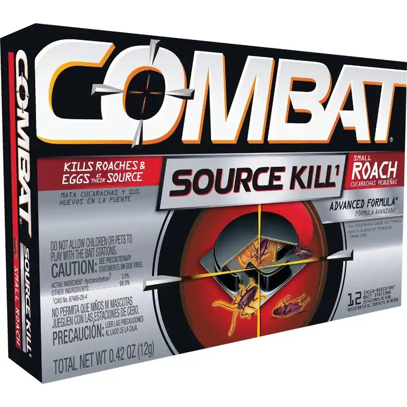 Combat DIA51910 Source Kill 0.42 Oz. Solid Small Roach Bait Station (12-Pack)
