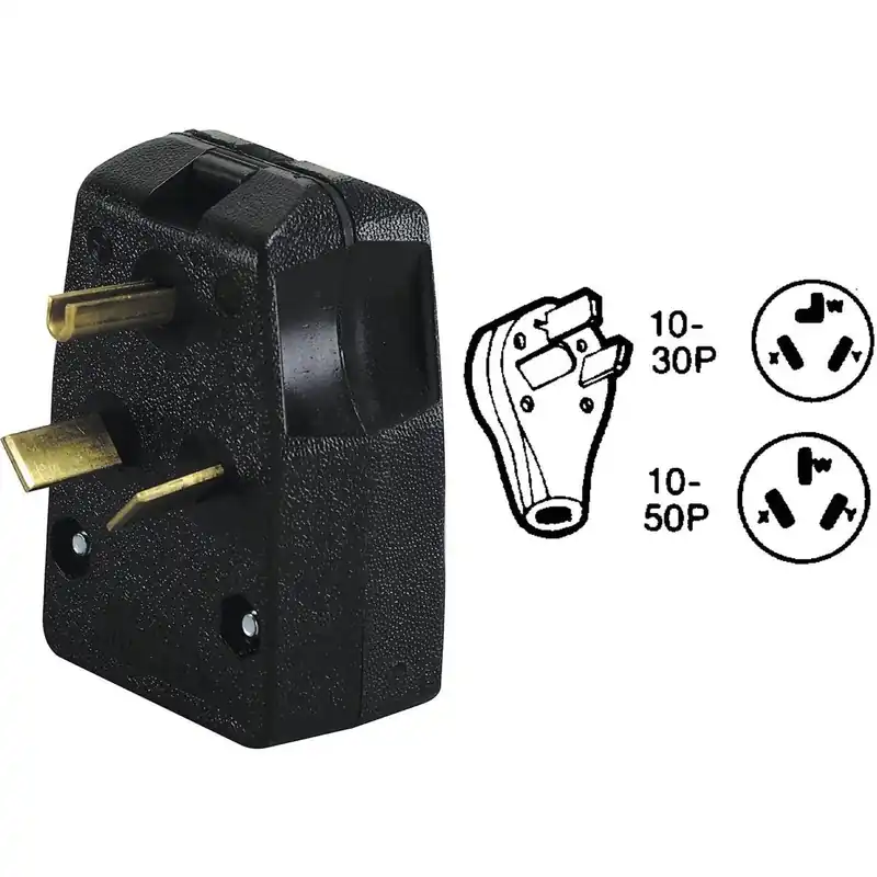 Leviton R55-00287-00E 30A/50A 250V 3-Wire 3-Pole Range/Dryer Cord Plug