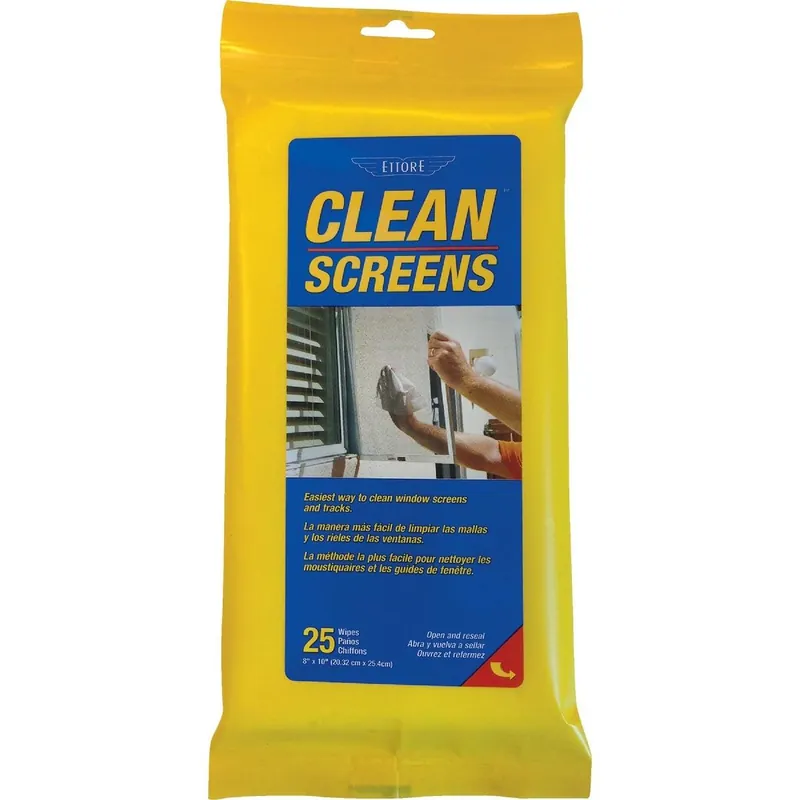 Ettore 30155 Window Screen Cleaner (25 Count)