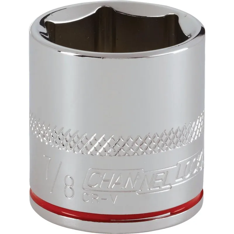 Channellock 302680 3/8 In. Drive 7/8 In. 6-Point Shallow Standard Socket