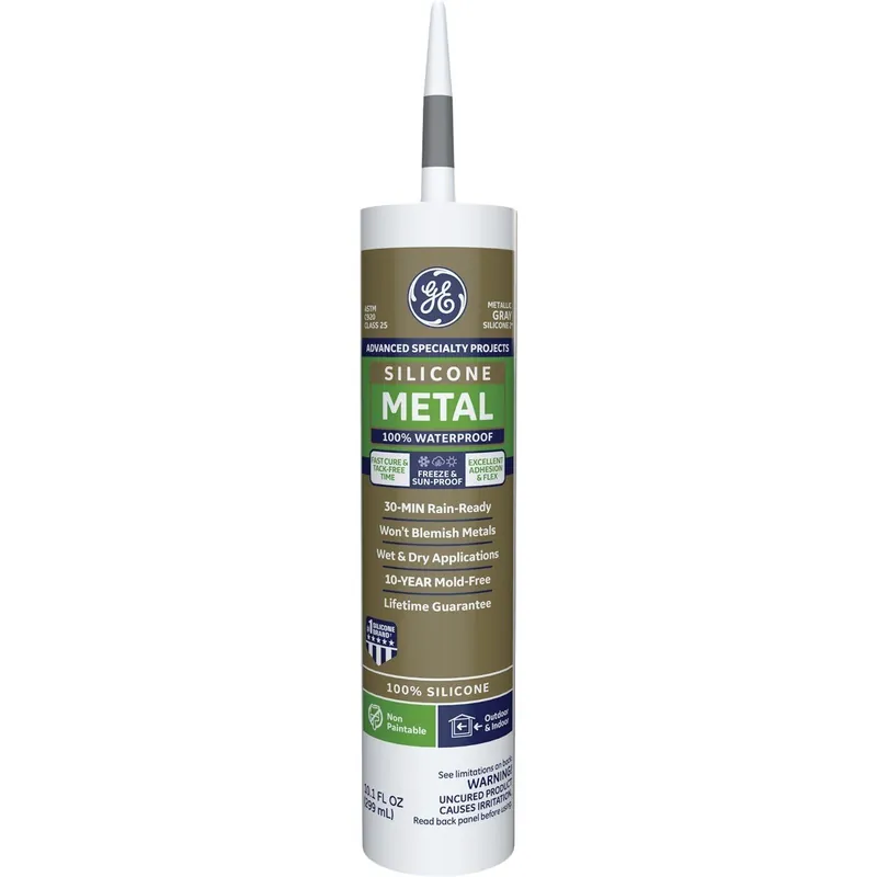 GE 2816710 Metal Silicone 2 Sealant 10.1 Oz