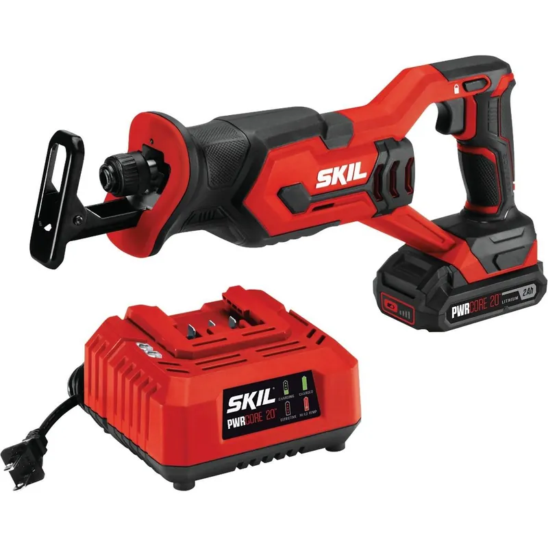 SKIL RS582902 PWRCore 20 Volt Lithium-Ion Cordless Reciprocating Saw Kit