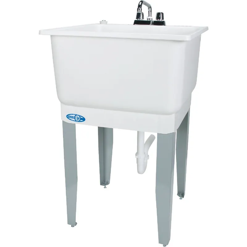 Mustee 14CP Utilatub 20 Gallon 23 In. W x 25 In. L Laundry Tub Combo Kit