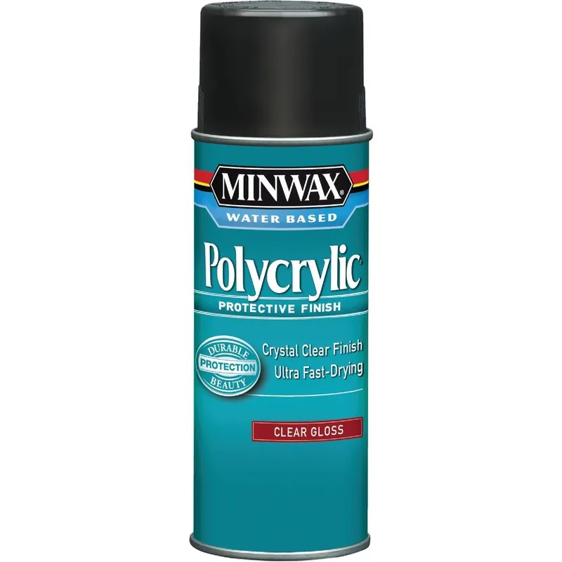 Minwax 35555000 Gloss Polycrylic Spray Protective Finish Spray Varnish 11.5 Oz.