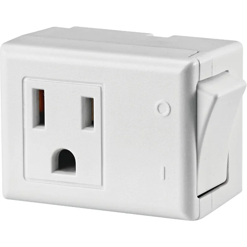 Leviton C24-01470-00W Plug-In Switch 15A