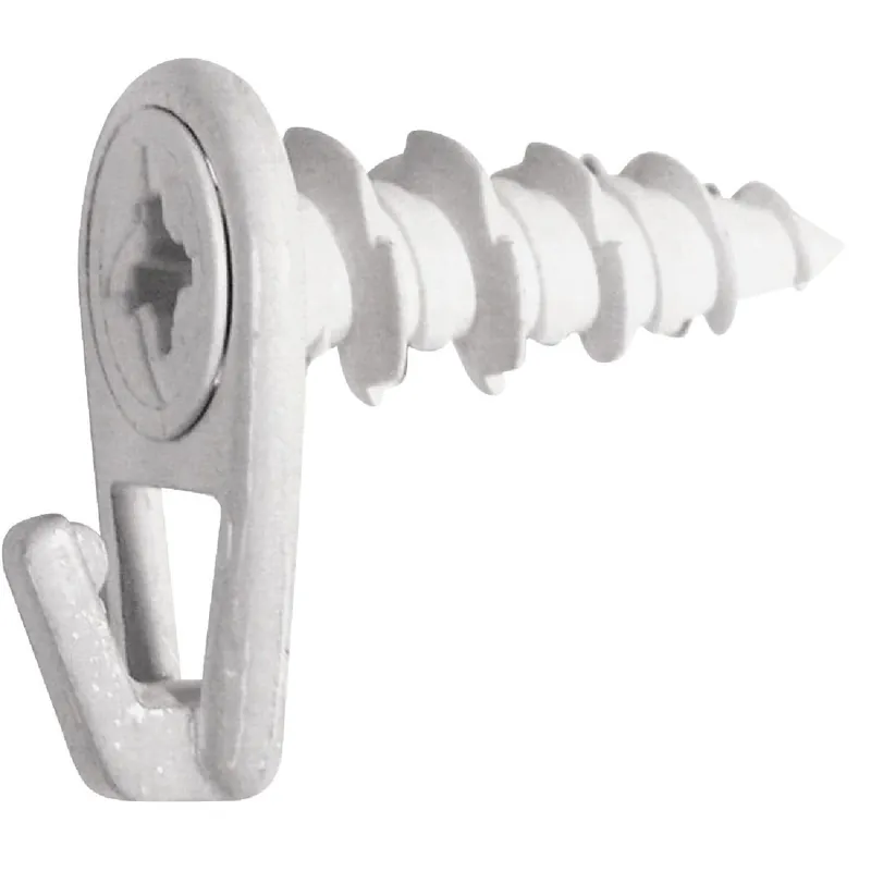 Hillman 122404 Anchor Wire 50 Lb. Capacity White Self-Drilling Wall Driller Picture Hanger (2 Count)