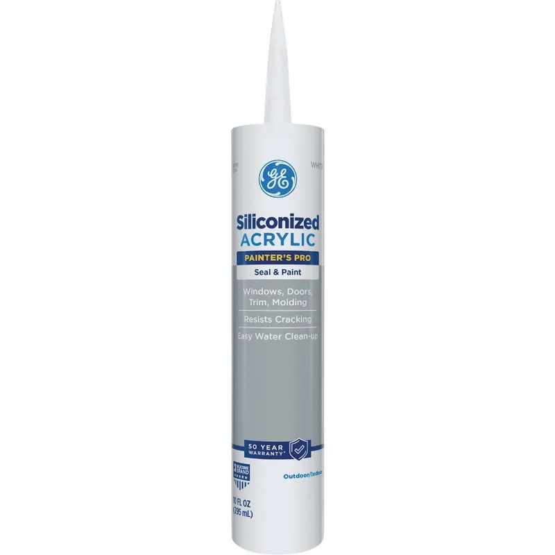 GE 2874436 Painter's Pro 10.1 Oz. White Window & Door Siliconized Acrylic Caulk