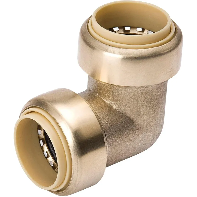 ProLine 6631-004 3/4 In. PF x 3/4 In. PF 90 Deg. Push Fit Brass Elbow