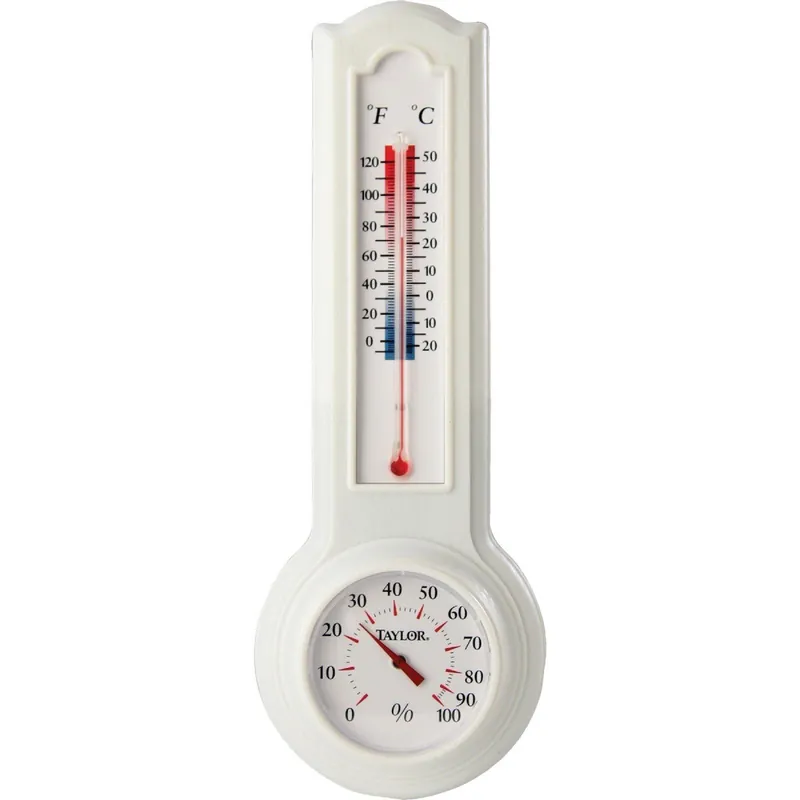 Taylor 5535E Fahrenheit & Celsius Analog 0 to 120 F, -20 to 50 C Hygrometer & Thermometer
