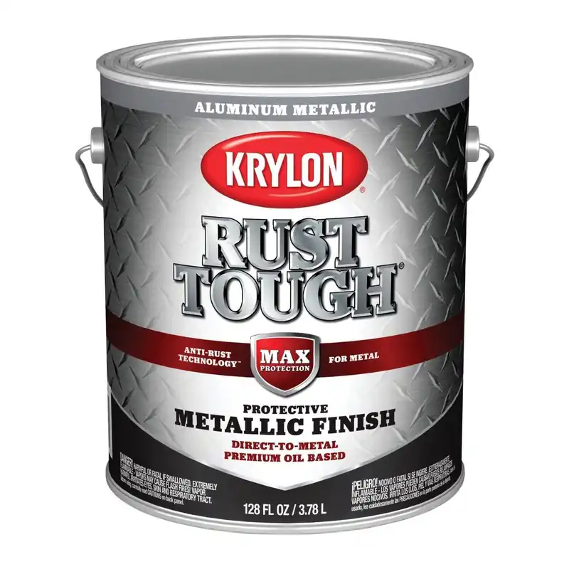 Krylon K09742008 Rust Tough Oil-Based Gloss Rust Control Enamel Aluminum 1 Gal.