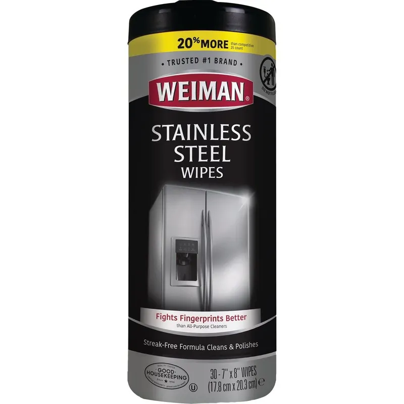 Weiman 92A Stainless Steel Wipes 30-Count