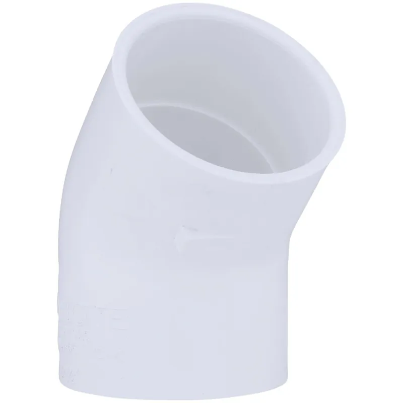 Charlotte Pipe PVC023091700HA 2-1/2 In. Slip x Slip Schedule 40 45 Deg. PVC Elbow (1/8 Bend)